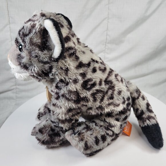 Wild Republic Pittsburgh Zoo Snow Leopard Plush Gray White 10" - Picture 4 of 8